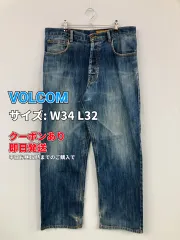 VOLCOM ボルコム デニムパンツ W34   L32 ブルー フルレングス 無地 スタンダード ストレート レギュラー ヴィンテージ メンズのサムネイル