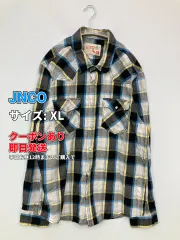 JNCO シャツ/ブラウス XL ブラック コットン チェック柄 ミドル丈 長袖 レギュラーカラー メンズのサムネイル