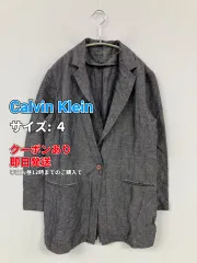 Calvin Klein カルバンクライン アウター ４ グレー リネン・麻 無地 ミドル丈 フードなし ボタン留め メンズのサムネイル