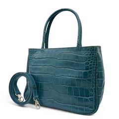FURLA フルラ 2WAY ショルダーバッグ ハンドバッグ クロコ型押し 