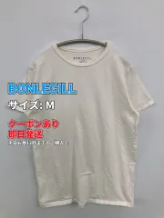 BONLECILL ボンルシール Tシャツ/カットソー M ホワイト 無地 ミドル丈 半袖 クルーネック(丸首) レディースのサムネイル