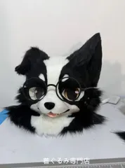 狼 犬 猫 着ぐるみ ヘッド ケモノ ファースーツ ぬいぐるみ コスプレ コスチューム Kurumi 一点物 D162のサムネイル