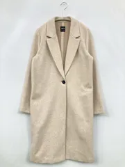ZARA ザラ チェスターコート S ベージュ 無地 ロング丈 フードなし レディースのサムネイル