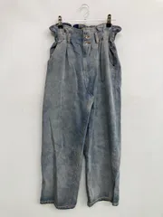 TipTop ティップトップ デニムパンツ F ブルー クロップド・半端丈 無地 ワイド・ルーズ ストレート ハイウエスト ウエストゴム・紐 ヴィンテージ レディースのサムネイル