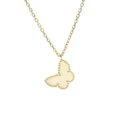 ヴァン・クリーフ＆アーペル(Van Cleef & Arpels) K18イエローゴールド(K18YG) マザーオブパール レディース,メンズ ファッション ネックレス (ゴールド) スウィートアルハンブラ パピヨン ネックレスのサムネイル