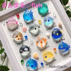 海の生き物シーグラスアート⭐︎No.443図鑑⭐︎ヒーリング ギフト