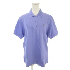 マンシングウェア MUNSINGWEAR Grand Slam ポロシャツ テニス ゴルフ M 紫 パープル ロゴ ワンポイント 襟付き 半袖 /AH34 ■GY99のサムネイル
