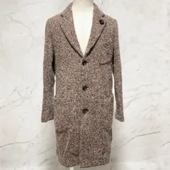 LARDINI ラルディーニ　ツイード チェスターコート　ブートニエール　イタリア製　ウール　アルパカ　シルク　46サイズのサムネイル