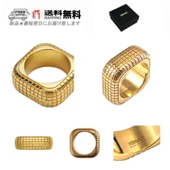 VERSACE ヴェルサーチ リング DYLOS RING ディロス スクエア 指輪 アクセサリー ジュエリー イタリア製 新品 ★ ゴールド M337-19..のサムネイル
