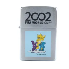 ジッポー ZIPPO 2002 FIFA WORLD CUP 限定 オイルライター 喫煙具 たばこ 小物 火花確認済み シルバー色 ■GY11 /MQのサムネイル