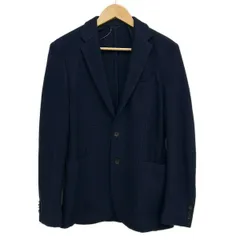 HUGOBOSS(ヒューゴボス) ジャケット サイズIT 46 メンズ美品  - ダークネイビー ニットジャケット/シングル/2B ウールのサムネイル