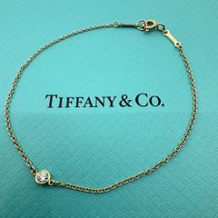 レア❤️TIFFANY ダイヤモンドバイザヤード ブレスレット0.10ct刻印