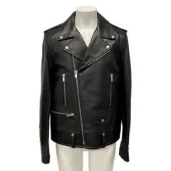 SAINT LAURENT PARIS(サンローランパリ) ライダースジャケット サイズ52 メンズ美品  - 484284 黒 L01のサムネイル