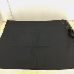 美品 YUKI TORII/ユキトリイ NOEVIR/ノエビア ストール/ショール ファー付き ブラック/黒 レディース[OK04276]のサムネイル