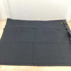 美品 YUKI TORII/ユキトリイ ショール/ストール ブラック ファー付き NOEVIR/ノエビア ヘリンボーン柄 レディース[OK04278]のサムネイル
