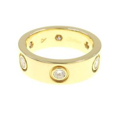 ♡カルティエ ラブリング フルダイヤ イエローゴールド YG #8 美品 