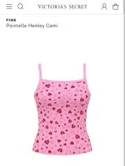 Victoria's Secret ピンク Lollipop Broken Hearts ノースリーブのサムネイル