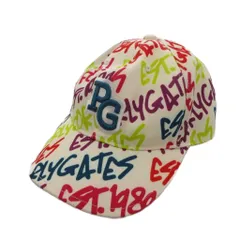 パーリーゲイツ PEARLY GATES キャップ 帽子 白 ホワイト ロゴプリント 総柄 /FF ■GY01のサムネイル