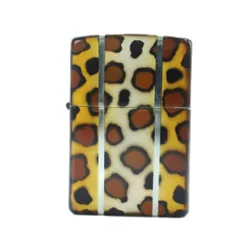 ジッポー ZIPPO オイルライター 喫煙具 小物 たばこ アニマル柄 火花確認済み 総柄 茶 ブラウン ■GY18 /MQのサムネイル