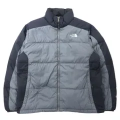 THE NORTH FACE ヌプシ ダウンジャケット 550フィルパワー L グレー ナイロン ロゴ刺繍のサムネイル