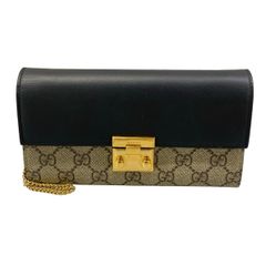 グッチ 長財布 パドロック チェーンウォレット GGスプリーム 453506 