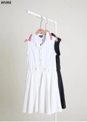 G/FORE ジーフォア レディース ノースリーブ ワンピース レッド L