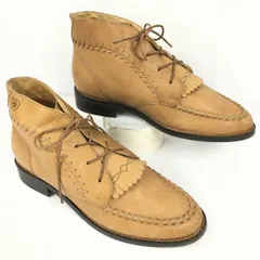 ARIAT/アリアット　本革ハンドメイド　ウエスタン　キルトショートブーツ　サイズ7M　レディース24.0程度　茶/ブラウン　管No.ZA-406のサムネイル