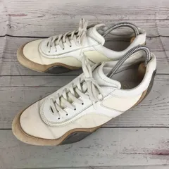 イタリア製★TODS/トッズ★カジュアルシューズ【24.5程度/白×ベージュ×シルバー】メンズ/レザー/ローカットスニーカー◆A-162のサムネイル