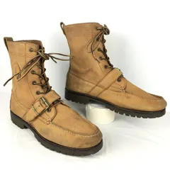 RALPHLASUREN POLO/ラルフローレン★レザーショートブーツ【10D/27.05-28.0/茶/BROWN】ワーク/カントリー/SHOES/LEATHER/　管No.YS31のサムネイル