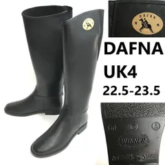 ダフナ/DAFNA★バックゴア/ロング丈/レイン/ラバーブーツ【レディース/size:37/23.5/黒/black】ジョッキーブーツ/Boots/Shoes◆bWB97-31のサムネイル