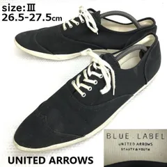 UNITED ARROWS/B&Y★スエード/ウイングチップシューズ/スニーカー【size3(26.5-27.0-27.5程度/black/黒】sneakers/Shoes/trainers/boots◆sC-136のサムネイル