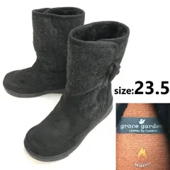 grace garden /グレースガーデン/ホーキンス★極暖ムートン風ブーツ【size:23.5/black/黒】Boots/Shoes◆sWB81-32のサムネイル