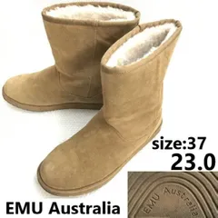 エミューオーストラリア/EMU Australia★暖かメリノウール/本革/スエード/ムートンブーツ【23.0/茶/brown】leather/Boots/Shoes◆sWB74-34のサムネイル