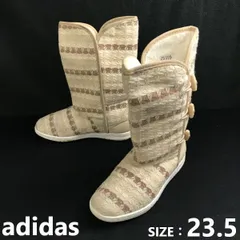 アディダス/adidas★裏地ボア/秋冬ツイードブーツ【レディース23.5/ベージュ系/レディース 】Boots/Shoes/high heels◆sWB104-43のサムネイル