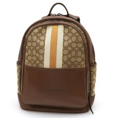 COACH レザー バックパック ブラウン トンプソン シグネチャー C5389