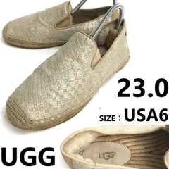 UGG/アグ★麻/ジュートソール/エスパドリーユ【US6/23.0/gold×beige】スリッポンシューズ/sandal/sneakers/Shoes/trainers◆bA-008のサムネイル