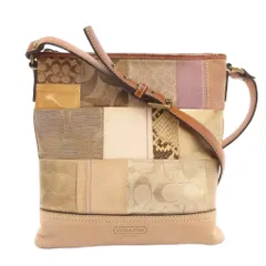 コーチ COACH ショルダーバッグ 斜め掛け クロスボディ キャンバス レザー 茶 ブラウン 10005 /FF ■GY18のサムネイル
