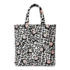 Betty Boop　ベティちゃん　トートバッグ　コーデュロイ　ヒョウ柄　ベティブープ　レオパード柄　バッグ　可愛い　アメコミ　キャラクター　レトロ　ギフト　プレゼント　海外製品のサムネイル