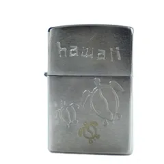 ジッポー ZIPPO オイルライター hawaii カメ 喫煙具 たばこ 小物 着火確認済み シルバー色 ■GY11 /MQのサムネイル