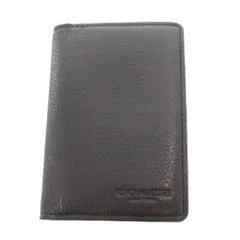コーチ COACH カードケース 名刺入れ 黒 ブラック ロゴ レザー 91308 /SX ■GY18のサムネイル