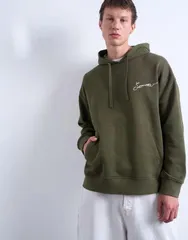 トップマン メンズ アウター パーカー・スウェット オーバーサイズフィット パーカー Topman oversized fit hoodie with Sorrow embroidery Khakiのサムネイル
