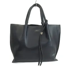 ジャンニキャリーニ GIANNI CHIARINI トートバッグ ハンドバッグ レザー ポーチ付き 紺 ネイビー /XZ ■GY69のサムネイル
