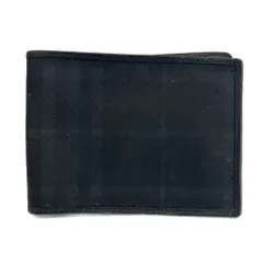バーバリー ロンドン BURBERRY LONDON 財布 二つ折り レザー チェック柄 黒 ブラック /XZ ■GY17のサムネイル