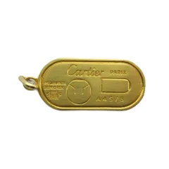 カルティエ Cartier ネックレス トップのみ アクセサリー ペンダント ロゴ ゴールド色 ■GY18 /MQ ■OHのサムネイル