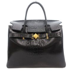 出品本日13時まで⭐️ADMJ THE BEE クロコ型押し ハンドバッグ - メルカリ