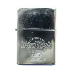 ジッポー ZIPPO Hard Rock HOTEL オイルライター 喫煙具 喫煙グッズ タバコ ロゴ ワンカラー シルバーカラー 火花確認済み /BB ■GY18のサムネイル
