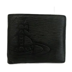 ヴィヴィアンウエストウッド Vivienne Westwood フロウ Flow 財布 二つ折り レザー オーブ ロゴ 型押し 黒 ブラック /XZ ■GY18のサムネイル