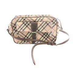 Burberry ブルーレーベル ノバチェック ピンク ショルダーバッグ斜め