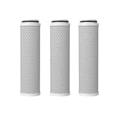 【新品】Noend オーガニックファインバブルシャワーヘッド 交換用活性炭フィルター 99%塩素除去 【浄水｜天然素材 活性炭フィルター】浄水器協会認証 (交換用活性炭フィルター/3本) c8da855fのサムネイル