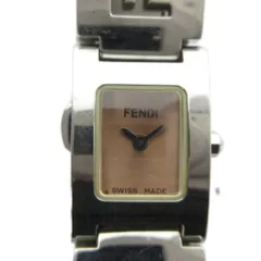 フェンディ FENDI 3150 L オロロジ ステラ 腕時計 ウォッチ クォーツ スクエア ロゴ シルバー色 ■GY18 /MQ ■OHのサムネイル
